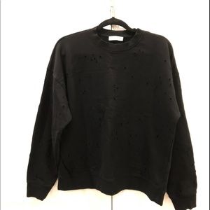 Sandro Men’s Preforated Sweatshirt, Small